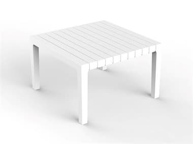 Vondom Outdoor Spritz White 17'' Polypropylene Square Coffee Table VOD56028WHITE