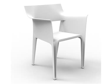 Vondom Outdoor Pedrera White Matte Resin Dining Chair (Set of 4) VOD65004WHITE