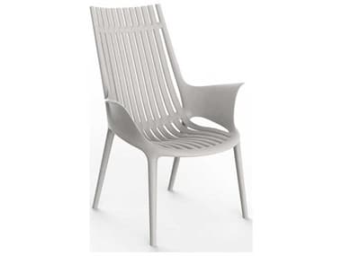 Vondom Outdoor Ibiza Ecru Matte Resin Lounge Chair (Set of 2) VOD65039ECRU