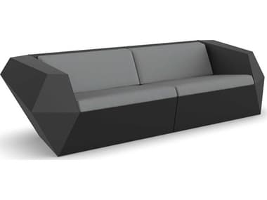 Vondom Outdoor Faz Modular Sofa Seater Basic Black Nautical Steel VOD71001BLACK1101