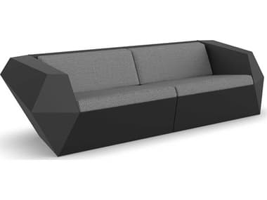 Vondom Outdoor Faz Modular Sofa Seater Basic Black Crevin Steel VOD71001BLACK1309