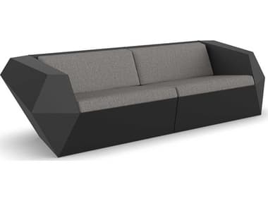 Vondom Outdoor Faz Modular Sofa Seater Basic Black Crevin Taupe VOD71001BLACK1310