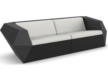 Vondom Outdoor Faz Modular Sofa Seater Basic Black Savane White VOD71001BLACK1501