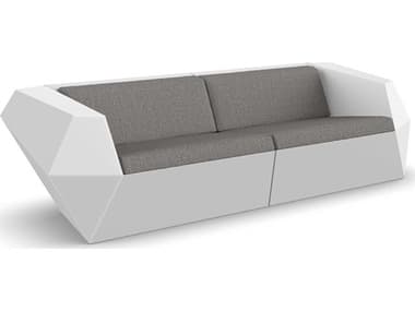 Vondom Outdoor Faz Modular Sofa Seater Basic White Crevin Taupe VOD71001WHITE1310