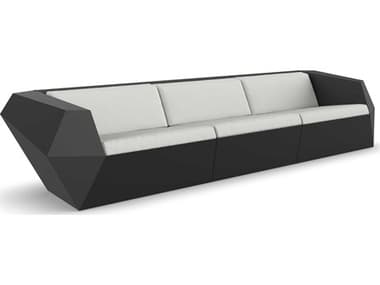 Vondom Outdoor Faz Modular Sofa Seater Basic Black Nautical Natural VOD71002BLACK1111