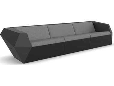 Vondom Outdoor Faz Modular Sofa Seater Basic Black Crevin Steel VOD71002BLACK1309