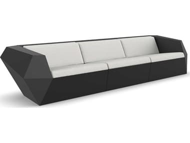 Vondom Outdoor Faz Modular Sofa Seater Basic Black Savane White VOD71002BLACK1501