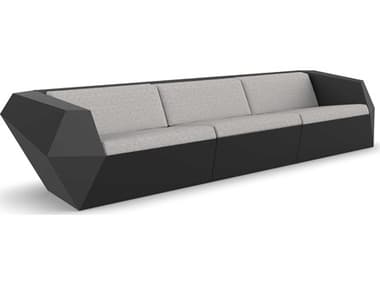 Vondom Outdoor Faz Modular Sofa Seater Basic Black Savane Whisper VOD71002BLACK1502