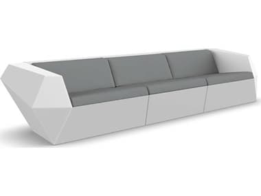 Vondom Outdoor Faz Modular Sofa Seater Basic White Nautical Steel VOD71002WHITE1101