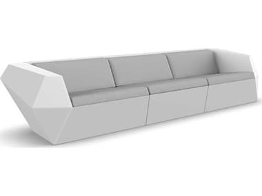 Vondom Outdoor Faz Modular Sofa Seater Basic White Nautical Taupe VOD71002WHITE1102