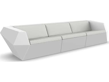 Vondom Outdoor Faz Modular Sofa Seater Basic White Nautical Natural VOD71002WHITE1111