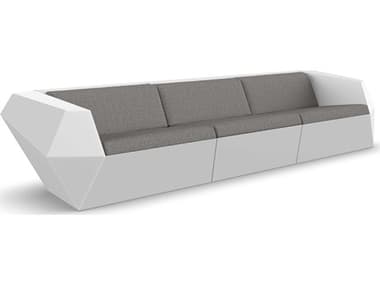 Vondom Outdoor Faz Modular Sofa Seater Basic White Crevin Taupe VOD71002WHITE1310