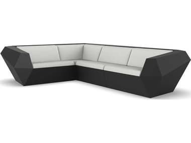 Vondom Outdoor Faz Modular Sofa Seater Basic Black Nautical Natural VOD71003BLACK1111