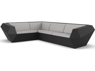 Vondom Outdoor Faz Modular Sofa Seater Basic Black Savane Whisper VOD71003BLACK1502