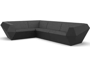 Vondom Outdoor Faz Modular Sofa Seater Basic Black Savane Tornado VOD71003BLACK1503