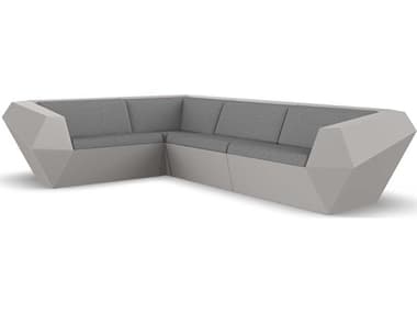 Vondom Outdoor Faz Modular Sofa Seater Basic Ecru Crevin Steel VOD71003ECRU1309