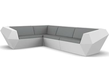 Vondom Outdoor Faz Modular Sofa Seater Basic White Nautical Steel VOD71003WHITE1101