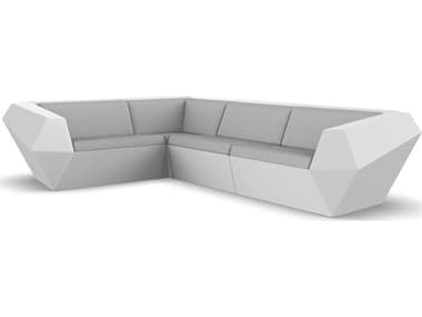 Vondom Outdoor Faz Modular Sofa Seater Basic White Nautical Taupe VOD71003WHITE1102