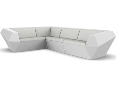 Vondom Outdoor Faz Modular Sofa Seater Basic White Nautical Natural VOD71003WHITE1111