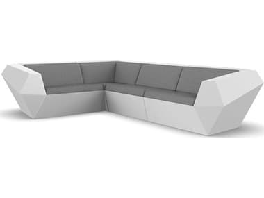 Vondom Outdoor Faz Modular Sofa Seater Basic White Crevin Steel VOD71003WHITE1309