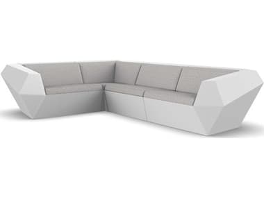 Vondom Outdoor Faz Modular Sofa Seater Basic White Savane Whisper VOD71003WHITE1502