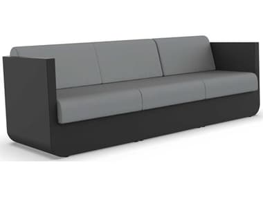 Vondom Outdoor Ulm Modular Sofa Seater Basic Black Nautical Steel VOD71005BLACK1101