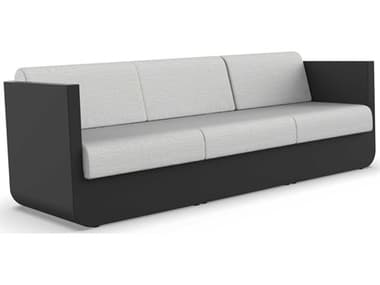 Vondom Outdoor Ulm Modular Sofa Seater Basic Black Crevin White VOD71005BLACK1308