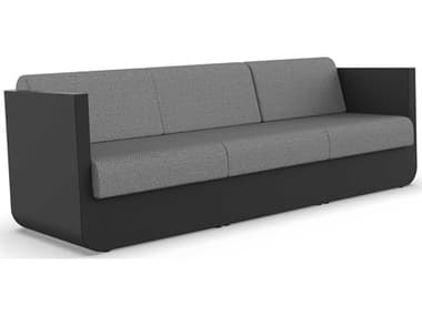 Vondom Outdoor Ulm Modular Sofa Seater Basic Black Crevin Steel VOD71005BLACK1309