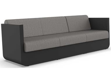 Vondom Outdoor Ulm Modular Sofa Seater Basic Black Crevin Taupe VOD71005BLACK1310