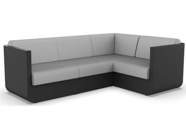 Vondom Outdoor Ulm Modular Sofa Seater Basic Black Nautical Taupe VOD71006BLACK1102