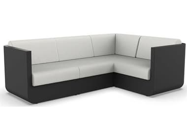 Vondom Outdoor Ulm Modular Sofa Seater Basic Black Savane White VOD71006BLACK1501