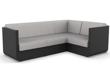 Vondom Outdoor Ulm Modular Sofa Seater Basic Black Savane Whisper VOD71006BLACK1502