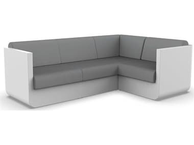 Vondom Outdoor Ulm Modular Sofa Seater Basic White Nautical Steel VOD71006WHITE1101