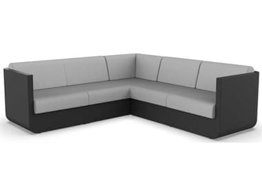 Vondom Outdoor Ulm Modular Sofa Seater Basic Black Nautical Taupe VOD71007BLACK1102