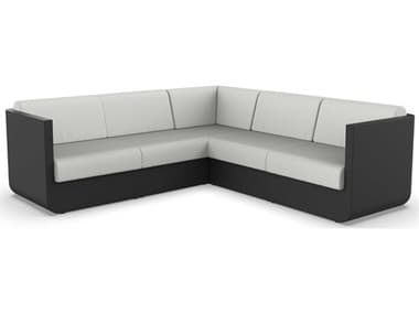 Vondom Outdoor Ulm Modular Sofa Seater Basic Black Nautical Natural VOD71007BLACK1111