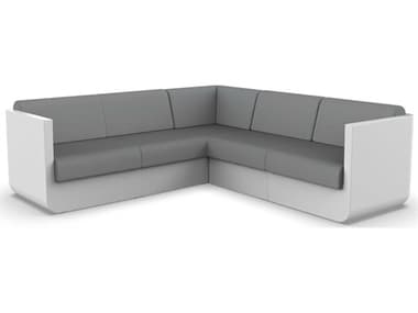 Vondom Outdoor Ulm Modular Sofa Seater Basic White Nautical Steel VOD71007WHITE1101