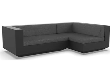 Vondom Outdoor Vela Modular Sofa Left Seater Basic Black Savane Tornado VOD71008BLACK1503