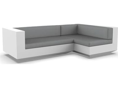 Vondom Outdoor Vela Modular Sofa Left Seater Basic White Nautical Steel VOD71008WHITE1101