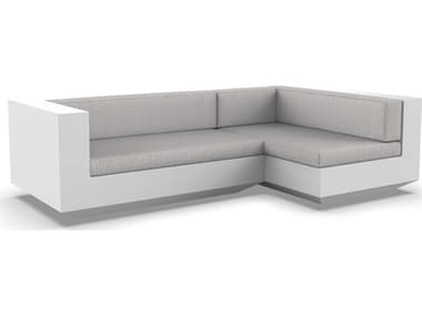 Vondom Outdoor Vela Modular Sofa Left Seater Basic White Savane Whisper VOD71008WHITE1502