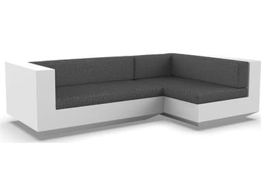 Vondom Outdoor Vela Modular Sofa Left Seater Basic White Savane Tornado VOD71008WHITE1503