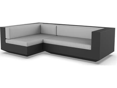 Vondom Outdoor Vela Modular Sofa Right Seater Basic Black Nautical Taupe VOD71009BLACK1102