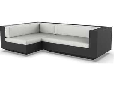 Vondom Outdoor Vela Modular Sofa Right Seater Basic Black Nautical Natural VOD71009BLACK1111