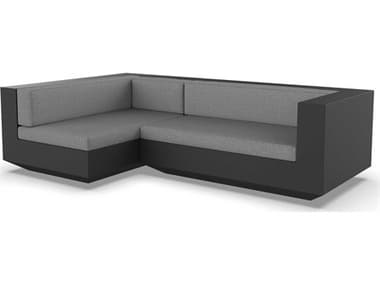 Vondom Outdoor Vela Modular Sofa Right Seater Basic Black Crevin Steel VOD71009BLACK1309