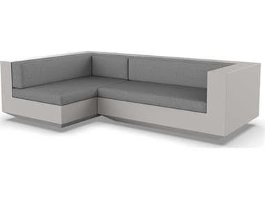 Vondom Outdoor Vela Modular Sofa Right Seater Basic Ecru Crevin Steel VOD71009ECRU1309