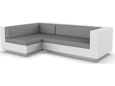 Vondom Outdoor Vela Modular Sofa Right Seater Basic White Nautical Steel VOD71009WHITE1101