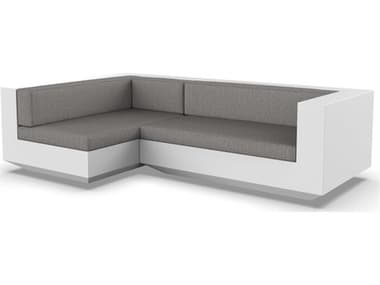 Vondom Outdoor Vela Modular Sofa Right Seater Basic White Crevin Taupe VOD71009WHITE1310