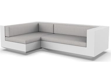 Vondom Outdoor Vela Modular Sofa Right Seater Basic White Savane Whisper VOD71009WHITE1502