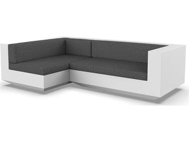 Vondom Outdoor Vela Modular Sofa Right Seater Basic White Savane Tornado VOD71009WHITE1503