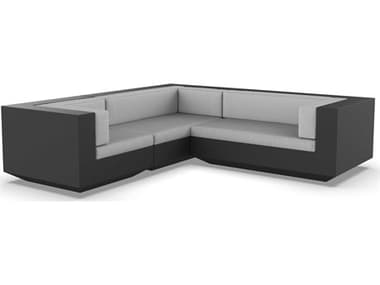 Vondom Outdoor Vela Modular Sofa L Seater Basic Black Nautical Taupe VOD71010BLACK1102