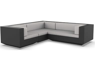 Vondom Outdoor Vela Modular Sofa L Seater Basic Black Savane Whisper VOD71010BLACK1502